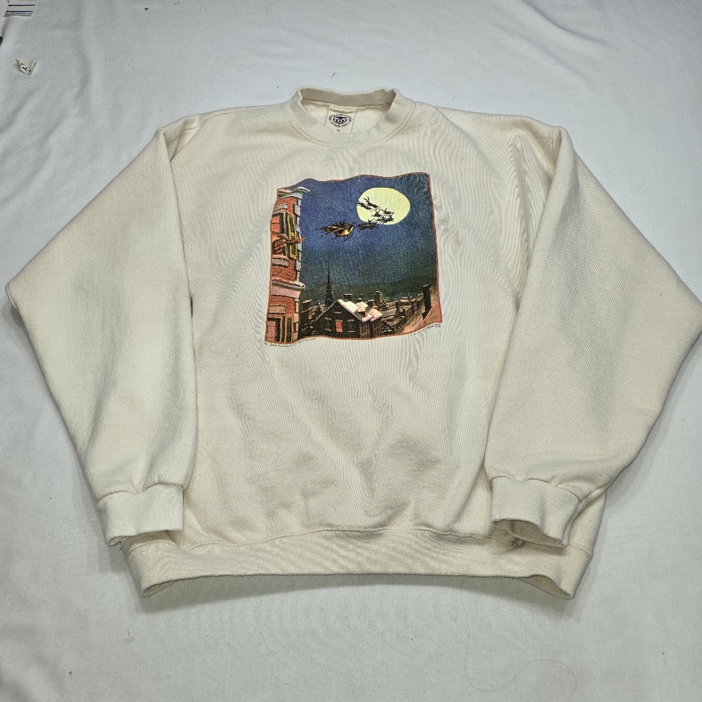 Vintage 90's Smithsonian Collection By Maze USA Christmas Pullover Sweatshirt XL